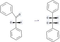 Ethanone, 2-hydroxy-1, 2-diphenyl-, (2S)- can be used to produce meso-1, 2-Diphenyl-ethane-1, 2-diol.